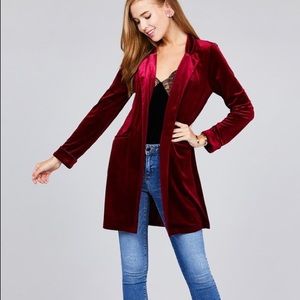 Velvet blazer